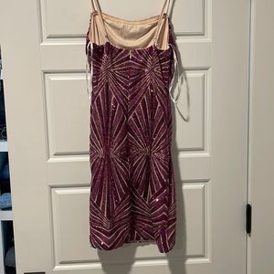 Lulus Magenta Sequin Bodycon Dress